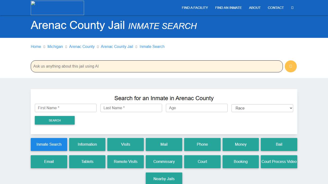 Arenac County Inmate Search & Roster Find Inmates MI